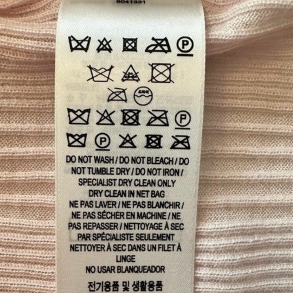 Burberry Pale Pink Ribbed Scoop Tank Top - Picture 7 of 7
